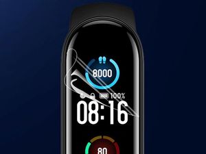 Alogy 5x Folia hydrożelowa Alogy Hydrogel do Xiaomi Mi Band 5 uniwersalny 4