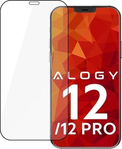 Alogy Szkło Alogy Full Glue case friendly do Apple iPhone 12/ 12 Pro 6.1 Black uniwersalny 2
