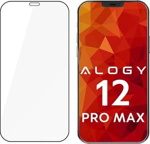Alogy Szkło Alogy Full Glue case friendly do Apple iPhone 12 Pro Max Black uniwersalny 2