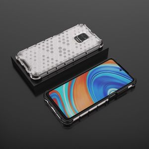 Hurtel Honeycomb etui pancerny pokrowiec z żelową ramką Xiaomi Redmi Note 9 Pro / Redmi Note 9S przezroczysty uniwersalny 12