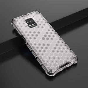 Hurtel Honeycomb etui pancerny pokrowiec z żelową ramką Xiaomi Redmi Note 9 Pro / Redmi Note 9S przezroczysty uniwersalny 13