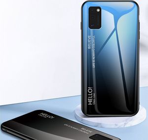 Hurtel Gradient Glass etui pokrowiec nakładka ze szkła hartowanego Samsung Galaxy A41 różowy uniwersalny 2