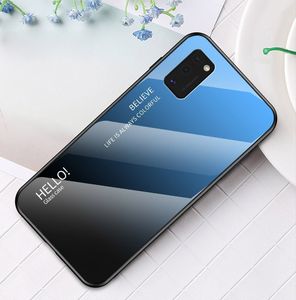 Hurtel Gradient Glass etui pokrowiec nakładka ze szkła hartowanego Samsung Galaxy A41 różowy uniwersalny 5