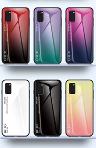 Hurtel Gradient Glass etui pokrowiec nakładka ze szkła hartowanego Samsung Galaxy A41 różowy uniwersalny 6