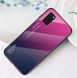 Hurtel Gradient Glass etui pokrowiec nakładka ze szkła hartowanego Samsung Galaxy A41 różowy uniwersalny 7