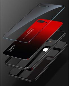 Hurtel Gradient Glass etui pokrowiec nakładka ze szkła hartowanego Samsung Galaxy A41 różowy uniwersalny 8