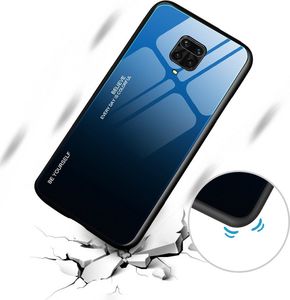 Hurtel Gradient Glass etui pokrowiec nakładka ze szkła hartowanego Xiaomi Redmi Note 9 Pro / Redmi Note 9S różowy uniwersalny 7
