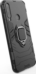 Hurtel Ring Armor pancerne hybrydowe etui pokrowiec + magnetyczny uchwyt Huawei Y6p czarny uniwersalny 4
