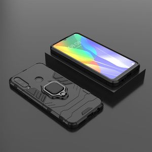 Hurtel Ring Armor pancerne hybrydowe etui pokrowiec + magnetyczny uchwyt Huawei Y6p czarny uniwersalny 8