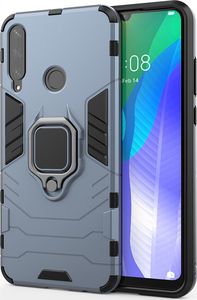 Hurtel Ring Armor pancerne hybrydowe etui pokrowiec + magnetyczny uchwyt Huawei Y6p niebieski uniwersalny 2