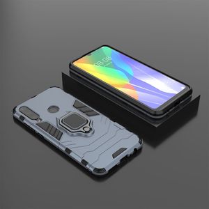 Hurtel Ring Armor pancerne hybrydowe etui pokrowiec + magnetyczny uchwyt Huawei Y6p niebieski uniwersalny 4