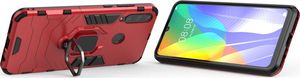 Hurtel Ring Armor pancerne hybrydowe etui pokrowiec + magnetyczny uchwyt Huawei Y6p czerwony uniwersalny 4