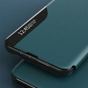 Hurtel Eco Leather View Case elegancki futerał etui z klapką i funkcją podstawki Xiaomi Redmi Note 9 Pro / Redmi Note 9S czerwony uniwersalny 9