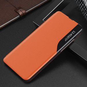 Hurtel Eco Leather View Case elegancki futerał etui z klapką i funkcją podstawki Xiaomi Redmi 9A pomarańczowy uniwersalny 2