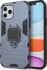Hurtel Ring Armor pancerne hybrydowe etui pokrowiec + magnetyczny uchwyt iPhone 12 Pro / iPhone 12 niebieski uniwersalny 6