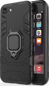 Hurtel Ring Armor pancerne hybrydowe etui pokrowiec + magnetyczny uchwyt iPhone SE 2020 / iPhone 8 / iPhone 7 czarny uniwersalny 8