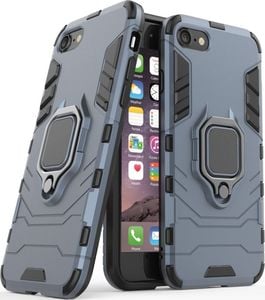 Hurtel Ring Armor pancerne hybrydowe etui pokrowiec + magnetyczny uchwyt iPhone SE 2020 / iPhone 8 / iPhone 7 niebieski uniwersalny 1