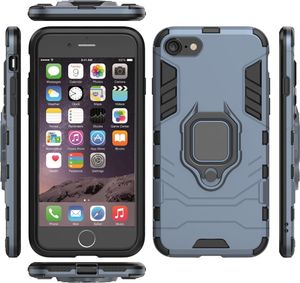 Hurtel Ring Armor pancerne hybrydowe etui pokrowiec + magnetyczny uchwyt iPhone SE 2020 / iPhone 8 / iPhone 7 niebieski uniwersalny 3