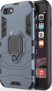 Hurtel Ring Armor pancerne hybrydowe etui pokrowiec + magnetyczny uchwyt iPhone SE 2020 / iPhone 8 / iPhone 7 niebieski uniwersalny 4