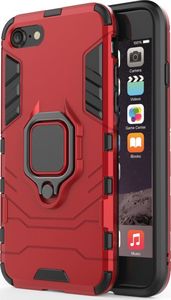 Hurtel Ring Armor pancerne hybrydowe etui pokrowiec + magnetyczny uchwyt iPhone SE 2020 / iPhone 8 / iPhone 7 czerwony uniwersalny 4