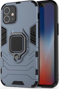 Hurtel Ring Armor pancerne hybrydowe etui pokrowiec + magnetyczny uchwyt iPhone 12 mini niebieski uniwersalny 2