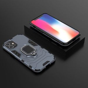 Hurtel Ring Armor pancerne hybrydowe etui pokrowiec + magnetyczny uchwyt iPhone 12 mini niebieski uniwersalny 3