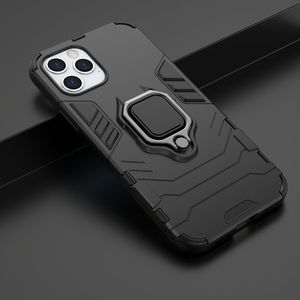 Hurtel Ring Armor pancerne hybrydowe etui pokrowiec + magnetyczny uchwyt iPhone 12 Pro / iPhone 12 czarny uniwersalny 6