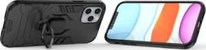 Hurtel Ring Armor pancerne hybrydowe etui pokrowiec + magnetyczny uchwyt iPhone 12 Pro / iPhone 12 czarny uniwersalny 7