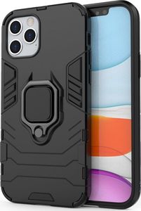 Hurtel Ring Armor pancerne hybrydowe etui pokrowiec + magnetyczny uchwyt iPhone 12 Pro / iPhone 12 czarny uniwersalny 9