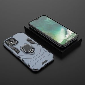 Hurtel Ring Armor pancerne hybrydowe etui pokrowiec + magnetyczny uchwyt iPhone 12 Pro Max niebieski uniwersalny 4