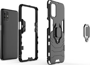 Hurtel Ring Armor pancerne hybrydowe etui pokrowiec + magnetyczny uchwyt Samsung Galaxy M31s niebieski uniwersalny 6