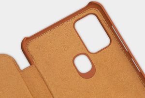 Nillkin Nillkin Qin skórzana kabura etui Samsung Galaxy A21S czarny uniwersalny 12