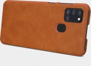 Nillkin Nillkin Qin skórzana kabura etui Samsung Galaxy A21S czarny uniwersalny 13