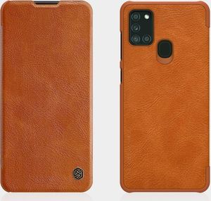 Nillkin Nillkin Qin skórzana kabura etui Samsung Galaxy A21S czarny uniwersalny 16