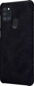 Nillkin Nillkin Qin skórzana kabura etui Samsung Galaxy A21S czarny uniwersalny 2