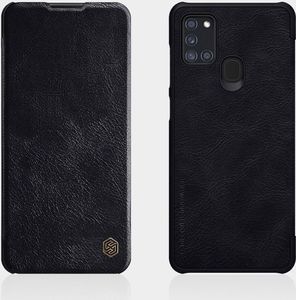 Nillkin Nillkin Qin skórzana kabura etui Samsung Galaxy A21S czarny uniwersalny 7