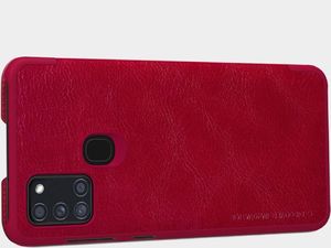 Nillkin Nillkin Qin skórzana kabura etui Samsung Galaxy A21S czarny uniwersalny 10