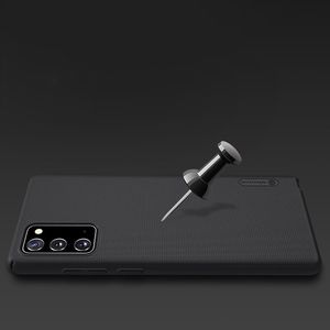 Nillkin Nillkin Super Frosted Shield wzmocnione etui pokrowiec + podstawka Samsung Galaxy Note 20 czarny uniwersalny 10