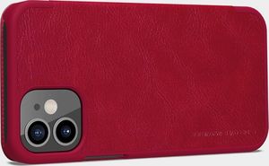 Nillkin Nillkin Qin skórzana kabura etui iPhone 12 mini czerwony uniwersalny 6