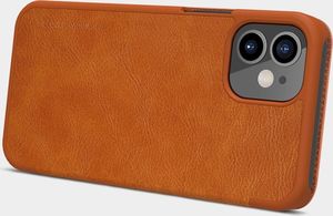 Nillkin Nillkin Qin skórzana kabura etui iPhone 12 mini brązowy uniwersalny 11