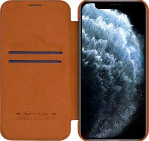 Nillkin Nillkin Qin skórzana kabura etui iPhone 12 mini brązowy uniwersalny 4