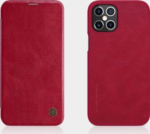 Nillkin Nillkin Qin skórzana kabura etui iPhone 12 Pro Max czerwony uniwersalny 13