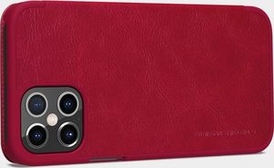 Nillkin Nillkin Qin skórzana kabura etui iPhone 12 Pro Max czerwony uniwersalny 6