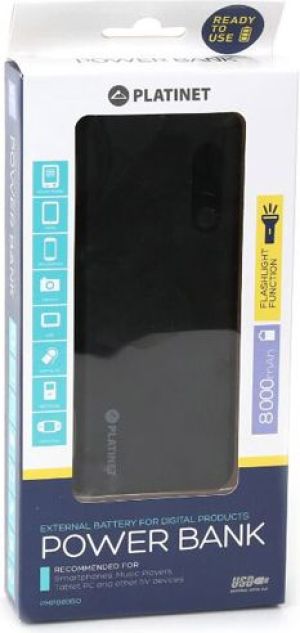 Powerbank Platinet EOL 8000mAh Czarno-pomarańczowy 3