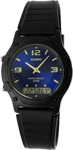 Zegarek Casio Czarny AW-49HE-2AVDF Dual time (388435) 1