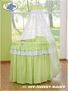 My Sweet Baby Kosz Mojżesza z baldachimem- Little Prince/Princess zielony 1