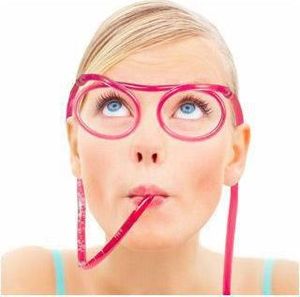 Upominkarnia Zakręcone okulary do picia - przeźroczyste 1 szt. 2