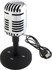 Głośnik Upominkarnia Microphone srebrny (40608-uniw) 1