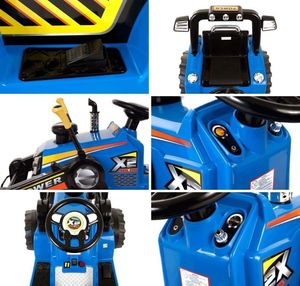 Super Toys NAJMOCNIEJSZY TRAKTOR Z ŁYŻKĄ I PILOTEM 12V DWIE PRĘDKOŚCI/1005A uniwersalny 3