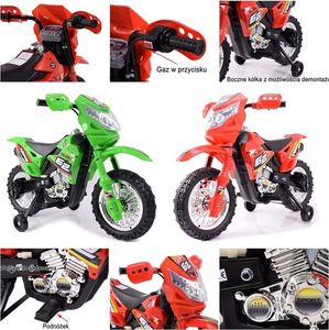 Super-Toys DUŻY MOTOR CROSS 2 STRONG 2 Z DŹWIĘKAMI I Ś / ZP-3999A uniwersalny 11